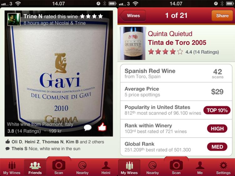 MEFDFØDT. Når man køber et GALAXY Gear-smartur fra Samsung, følger der en specialudgave af den danske succes-app Vivino (bill.) med. App'en har længe været en af de mest populære vin-apps på markedet. 