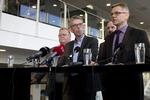 fortrudt. Jan Villadsen (i midten) meldte sig på banen som ny formandskandidat efter Poul Erik Skov Christensen, men nu trækker han sig. 