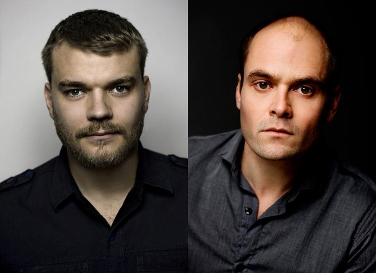 krimi. Pilou Asbæk og Daniel Dencik (th) indtager rollerne som de to finansmænd Ditlev Pram og Ulrik Dybbøl Jensen i filmatiseringen af Jussi Adler-Olsen-krimien 'Fasandræberne'. 