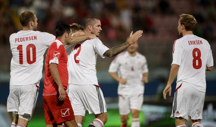 Fight. Det blev gået til stålet da Danmark mødte Malta i den vigtige VM-kvalifikationskamp. 