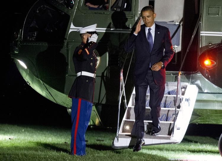 Hjemme. USA's præsident, Barack Obama, ankom i går til Det Hvide Hus i Washington efter sin rejse til blandt andet G20-mødet i Sankt Petersborg. - Foto: 