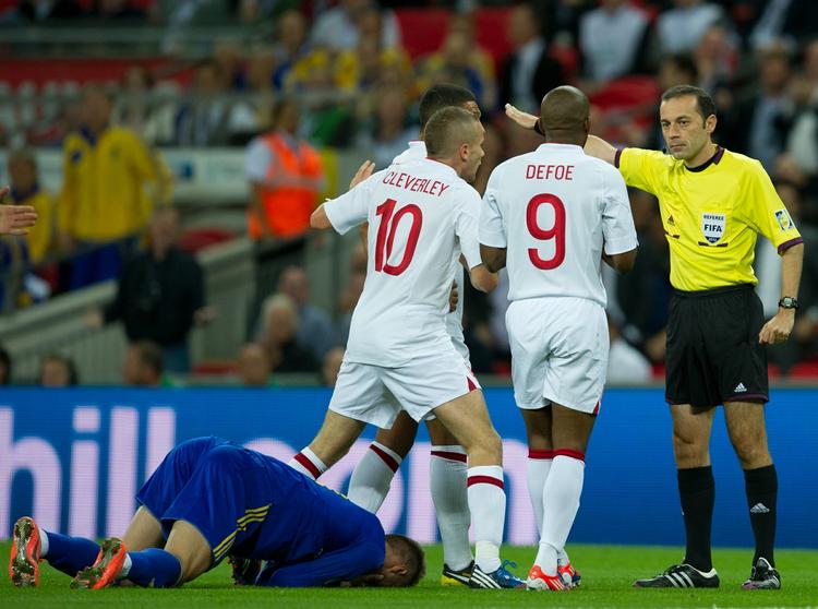 1-1. England og Ukraine delte for et år siden på Wembley. 