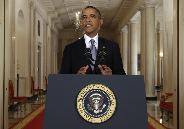 Vent. Præsident Barack Obama sagde i nat dansk tid i en tale til nationen, at diplomatiet skal have lov til at virke, inden der træffes beslutning om et angreb i Syrien. Foto: 