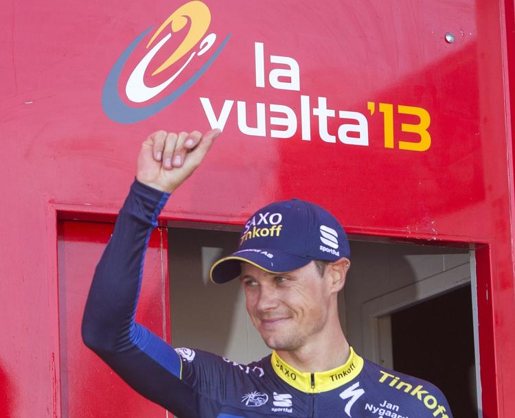 succes. Irske Nicolas Roche har haft alle Vueltaens førertrøjer trukket over hovedet i årets løb. 