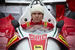 Sammenbidt. Den østrigske kører Niki Lauda - spillet af Daniel Brühl, kendt fra bl.a. 'Goodbye, Lenin' - i et koncentreret øjeblik. 