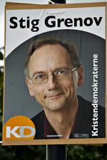 Optimisme. Stig Gernov fra Kristendemokraterne på valgplakaten i 2011. Han tror stadig på, at partiet kan komme i Folketinget. 