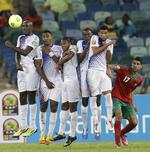 Ude. Kap Verde-spillerne deltog tidligere i år for første gang ved Africa Cup of Nations. 