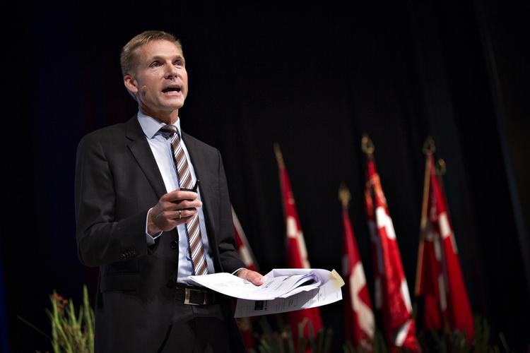 Landsmøde. DF's formand Kristian Thulesen Dahl åbner landsmødet i Herning. 