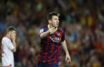 Messi. Argentineren var igen på pletten for Barca, der var i vanskeligheder. 
