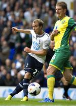 Debut. 21-årige Christian Eriksen  lagde op til Tottenhams første scoring i 2-0-sejren i lørdags mod Norwich. 