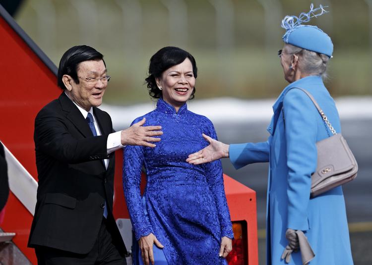 Støtte. Den vietnamesiske præsident Truong Tan Sang er i disse dage på statsbesøg i Danmark. 
