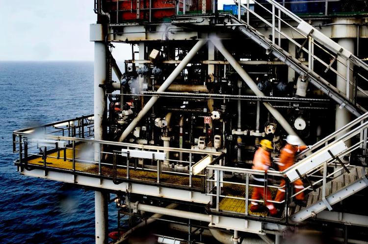 Kompensation. Bayerngas opgiver den danske del af Nordsøen og overvejer sagsanlæg. Billedet er fra en dansk platform i Nordsøen. 