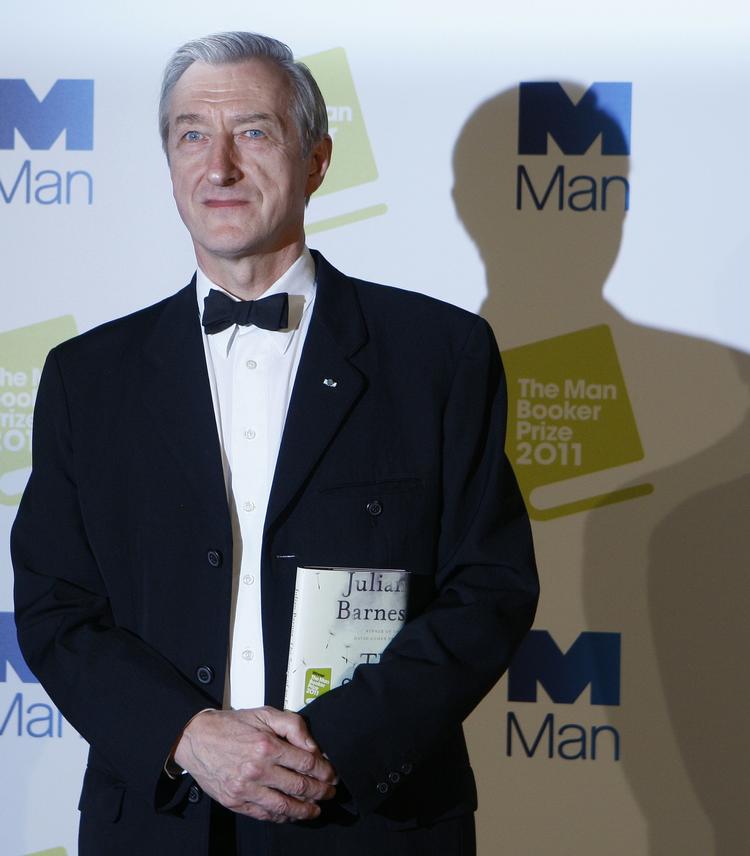 Prominent. Her ses den britiske forfatter Julian Barnes ved uddelingen af The Man Booker Prize, som han vandt i 2011 med bogen 'The Sense of an Ending'. 