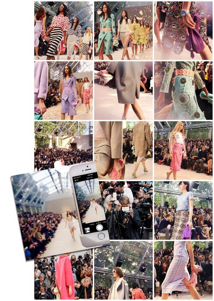 Platforme. Det var en sand billedstorm, der flød ind på Burberrys facebookside under modeugen, og Londonshowet kunne også følges på Twitter, Instagram, YouTube og Sina Weibo, der har 500 millioner kinesiske brugere. 