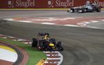 SUVERÆN. I kvalifikationen og to gange under løbet lagde Sebastian Vettel afstand til resten af feltet. 