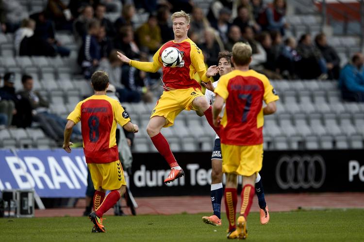 MÅLSCORER. Brøndbys mål til 1-0 og 2-0 blev scoret af Simon Makienok. 