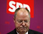 Nedtur. Kanslerkandidat Peer Steinbrück tabte stort til sin konservative modstander - i sin egen valgkreds. 