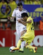 Rekordmanden. Bale, der kostede Real Madrid ca. 750 mio. kr., scorede i sin første optræden på udebane: 2-2-kampen mod Villarreal. 