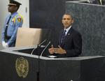Tale. Obama taler ved FN's generalforsamling i New York om Syrien, Iran og konflikten mellem Israel og Palæstina. 