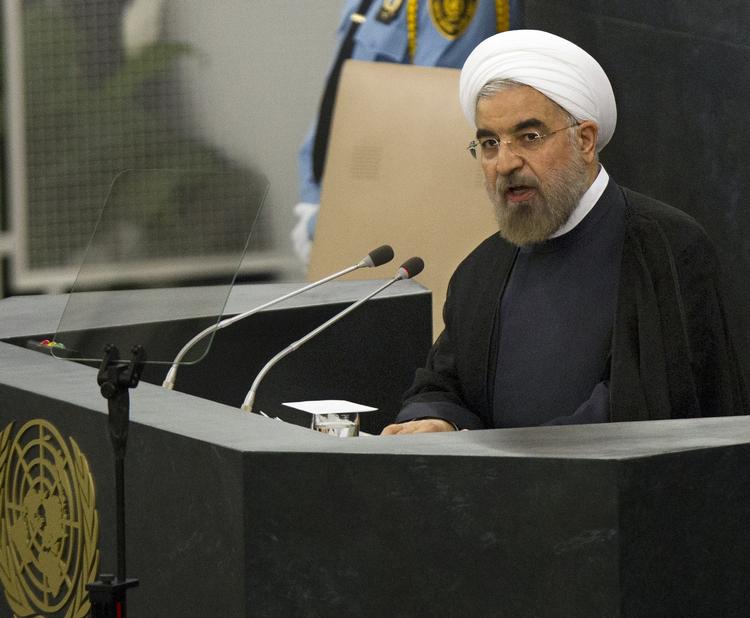 Tale. Irans præsident Hassan Rouhani talte i går ved FN's generalforsamling. Talen blev ikke overraskende godt modtaget af Israel. 