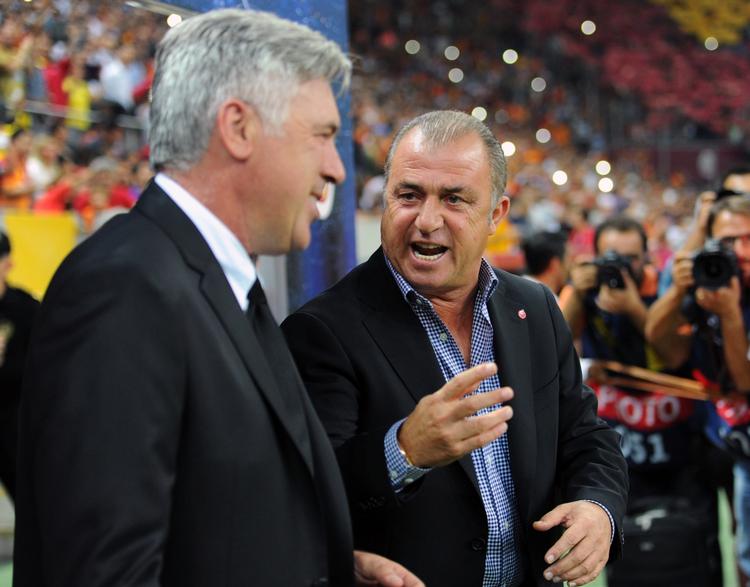 Mestermøde. Fatih Terim (th) og Galatasaray tabte i sidste uge på hjemmebane 6-1 til real Madrid i Champions League. 