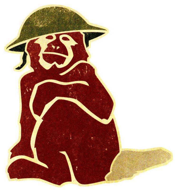 Grotesk. Historien bliver til en allegori over al krigsførelses modbydelige natur. 