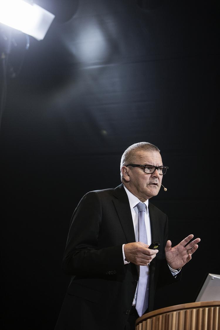 NATIONALBANK. Ustabilitet er ikke et »issue«, siger Lars Rohde, da han i dag talte ved Realkreditrådets årsmøde. 