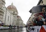 regnvejr. Forholdene i opmkring Firenze er vanskelige på grund af silende regn. 