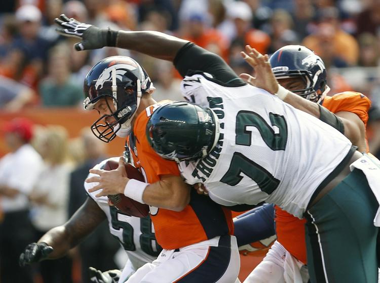 Sejr. Peyton Manning og co. vandt udekampen i Philadelphia. 