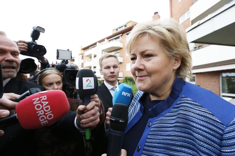 STATSMINISTER: Den konservative leder Erna Solberg bliver Norges nye statsminister. 