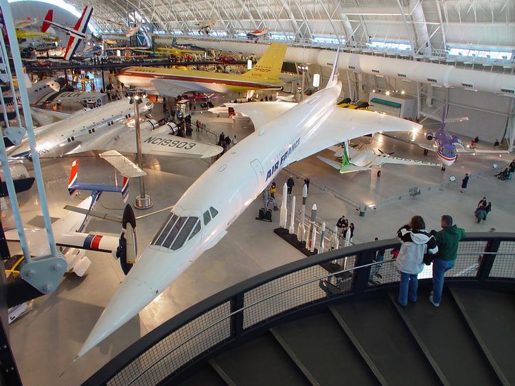 Lukket. Dette Concorde-fly må klare sig uden gæster et stykke tid. Det står på National Air and Space Museum's Steven F. Udvar-Hazy Center. 