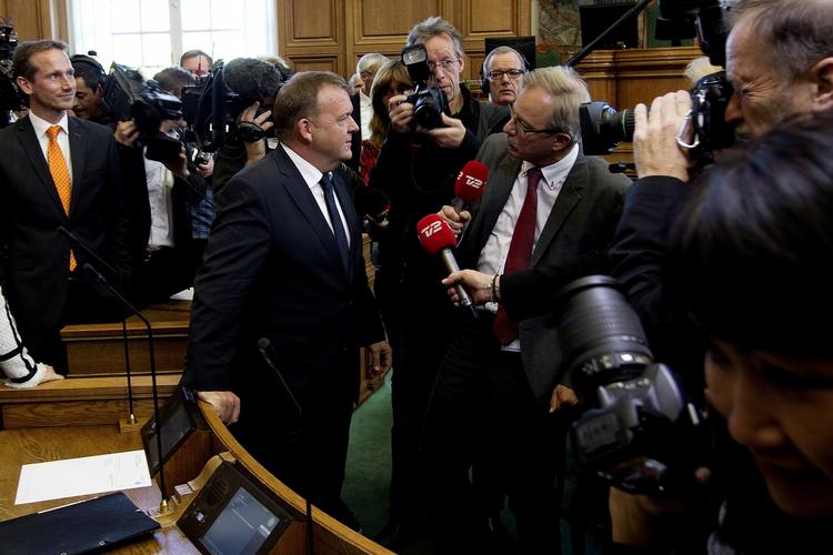 Åbningstale. Lars Løkke Rasmussen og partilederkollegerne i blå blok kritiserer Thornings åbningstale. 