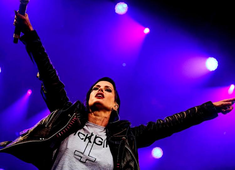 Pop. Lene Nystrøm ved sommeren Skanderborg Festival. 