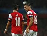Mål. Özil og Giroud lavede målene på Emirates. 