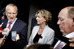 AFTALE. Her ses undervisningsminister Christine Antorini (S) med formændene for DA og LO. 