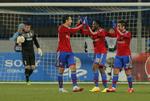 SELVMÅL. Spillerne fra CSKA havde ingen målscorer at fejre, da de kom foran 3-1 mod Viktoria Plzen. 