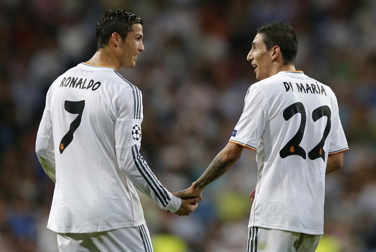2-2. Med to mål hver var Cristiano Ronaldo og Angel Di Maria hovedpersonerne i Reals sejr. 