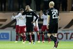 Øv. Esbjerg fB's Hans Henrik Andreasen og Kian Hansen efter RB Salzburgs scoring til 0-2. 