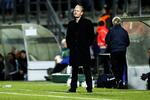 skuffet. træner Niels Frederiksen så sit Esbjerg-hold komme i menneskehænder mod RB Salzburg. 