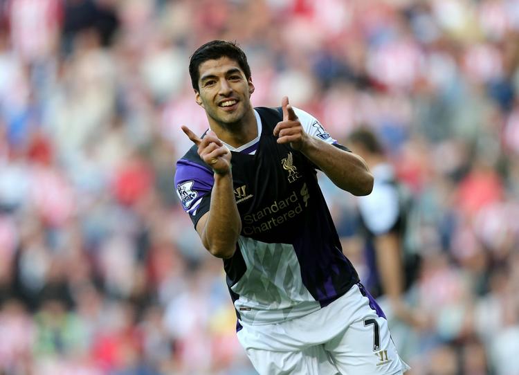 prisstigning. Luis Suarez scorede to mål for Liverpool i kampen mod Sunderland i weekenden. 