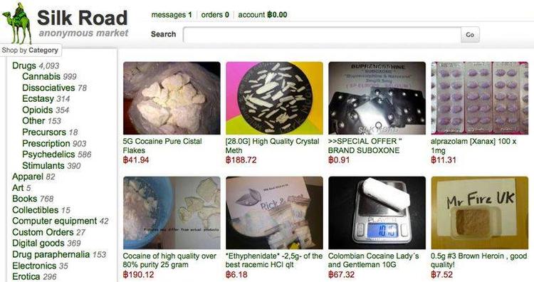 LUKKET. På Silk Road-hjemmesiden kunne man købe alt fra LSD til Heroin og få det fragtet hjem til sig med kurér. Men nu er denne narko-eBay blevet lukket. (Foto: Screendump) 