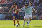 brandvarm. Brasilianske  Diego Costa (tv) har holdt Atletico inde i topkampen i Spanien. 