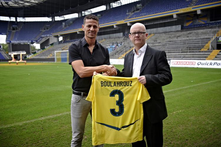 VELKOMMEN. I resten af sæsonen er Per Rud (th.) sportschef for Khalid Boulahrouz, der tidligere har haft bl.a. Jose Mourinho som chef. 
