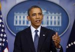 STOP. Præsident Barack Obama opfordrer republikanerne til at hæve gældsloftet på et pressemøde i Washington. 