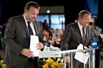 Visit. I weekenden dukkede Claus Jensen (t.v.) fra Dansk Metal overraskende op på Venstres landsmøde sammen med Lars Løkke Rasmussen. 