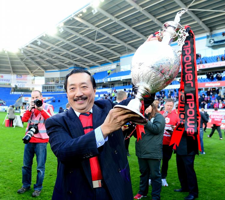 OPRYKKER. Med Vincent Tan som præsident og klubejer vandt ardiff sidste sæson den næstbedste række. 
