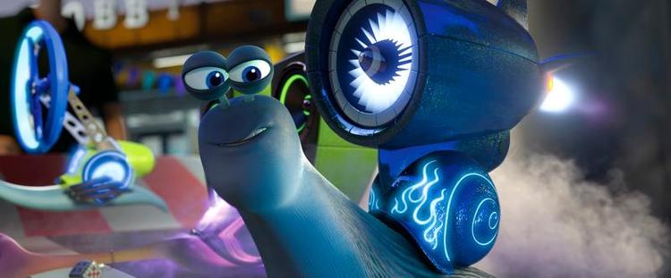 Turbo. Havesneglen Teo får sin fartdrøm opfyldt - også i den grad. 