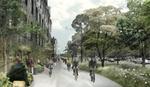 Klimasikring. Regn kommer der kun mere af fremover. I København skal den helst ende i havnen. Det skal nye kanaler og vandrender bl.a. sørge for som her på skitsen over et projekt på H. C. Andersens Boulevard. 
