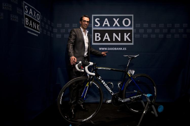 Sponsor. Alberto Contador er Team Saxo Banks store stjerne. 