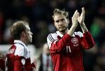Dynamitduo. Bendtner (th) og Krohn-Dehli var Danmarks bedste mod Italien. 